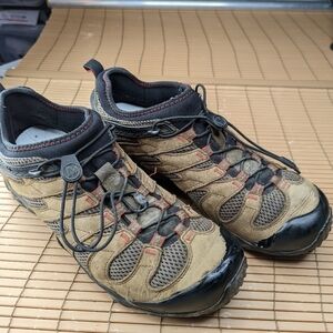Merrell Chameleon 7 Stretch Boulder Mens US 13 Hiking Shoes J12065 Brown Black.